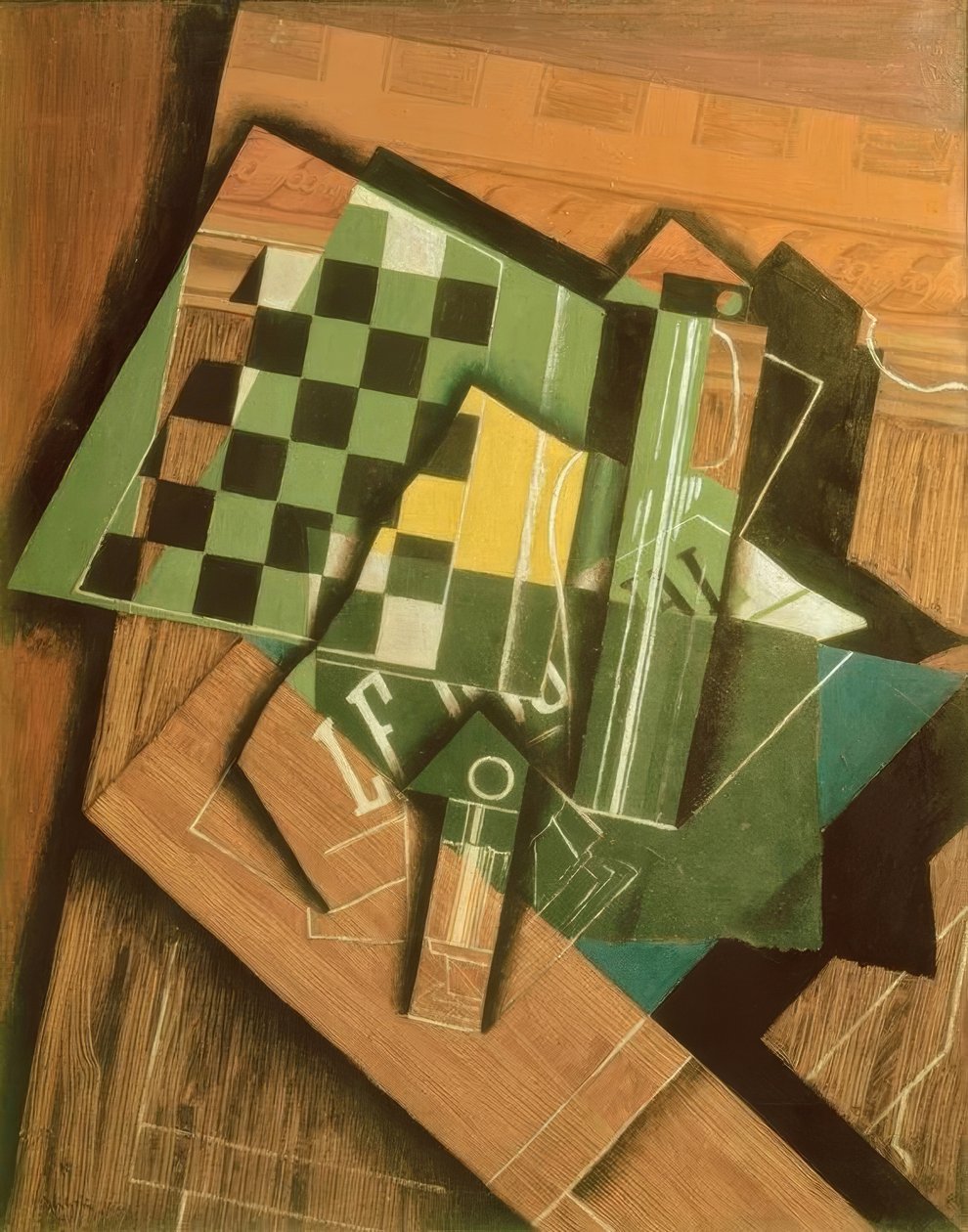 Het dambord door Juan Gris