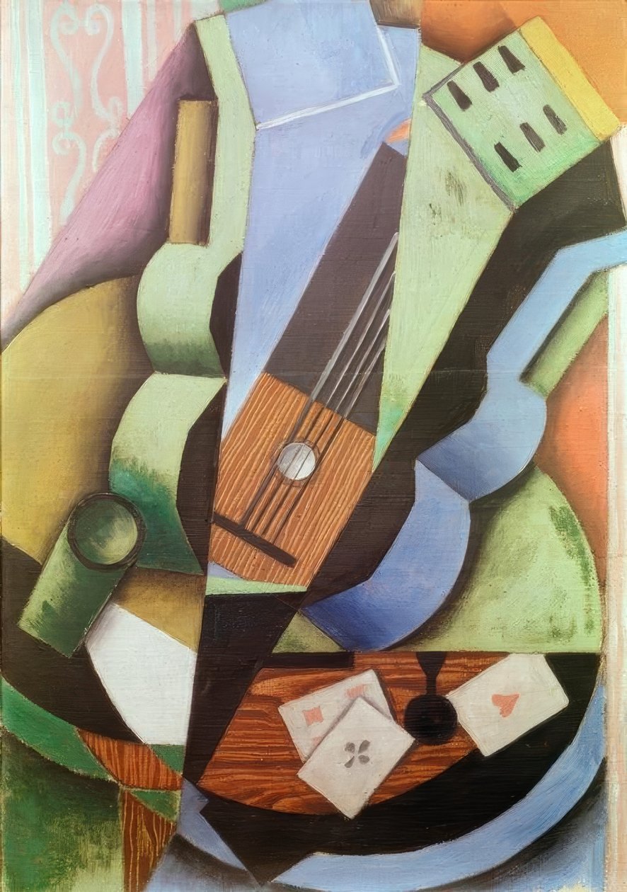 De Drie Kaarten door Juan Gris
