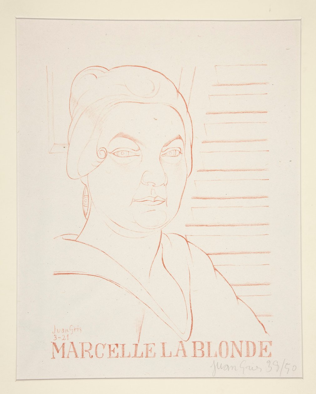 Marcelle La Blonde door Juan Gris