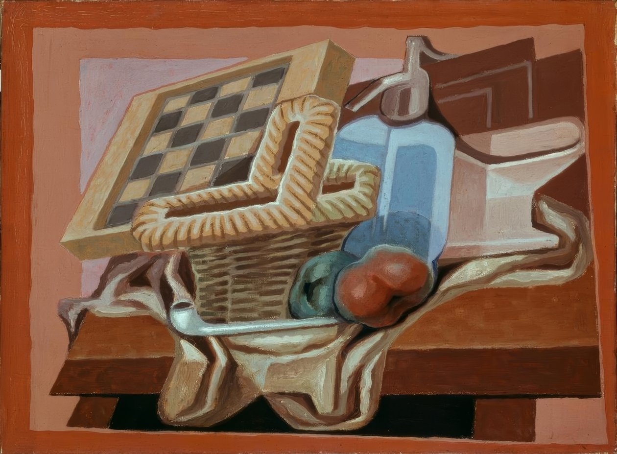 Mand en sifon door Juan Gris