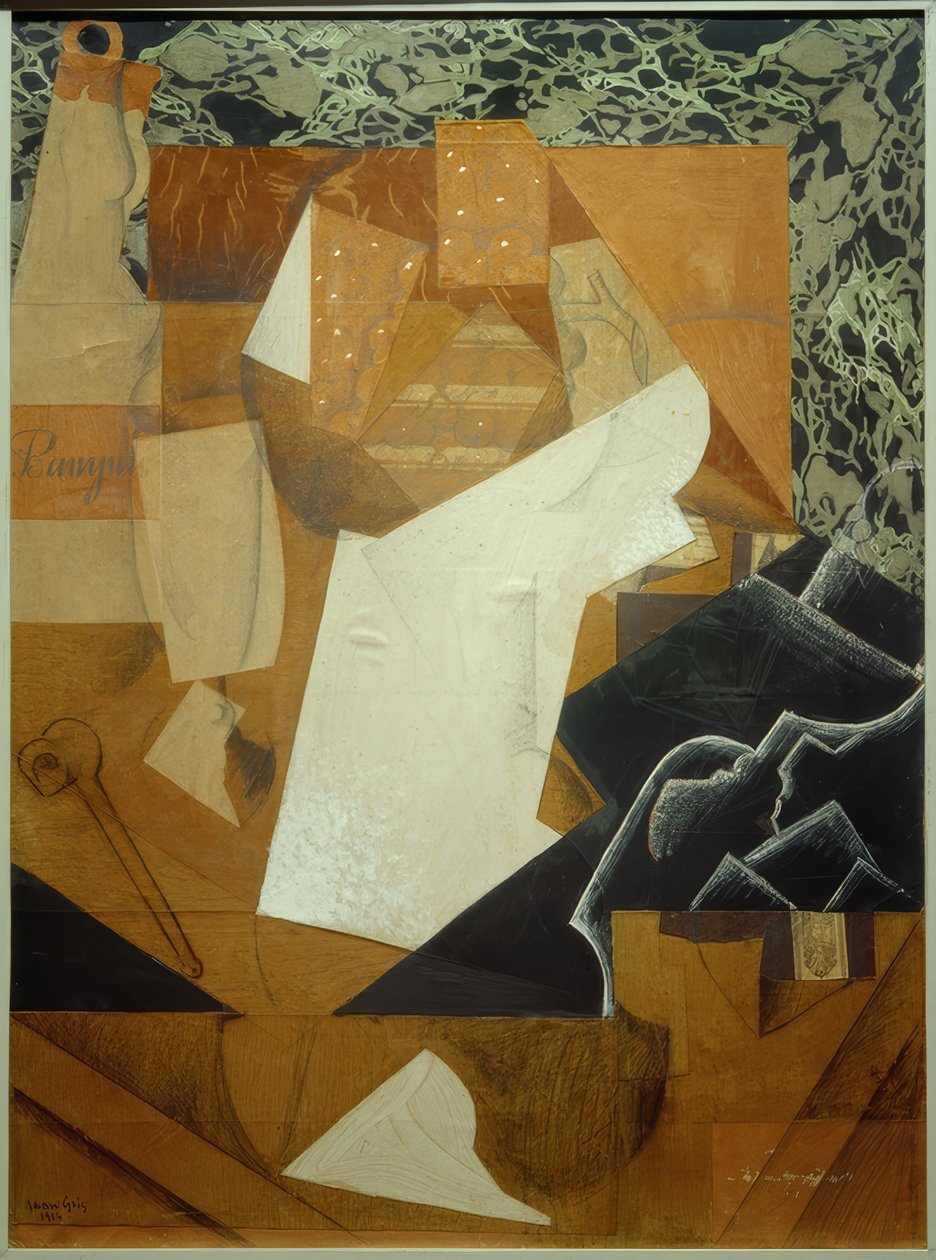 Stilleven met druiven door Juan Gris