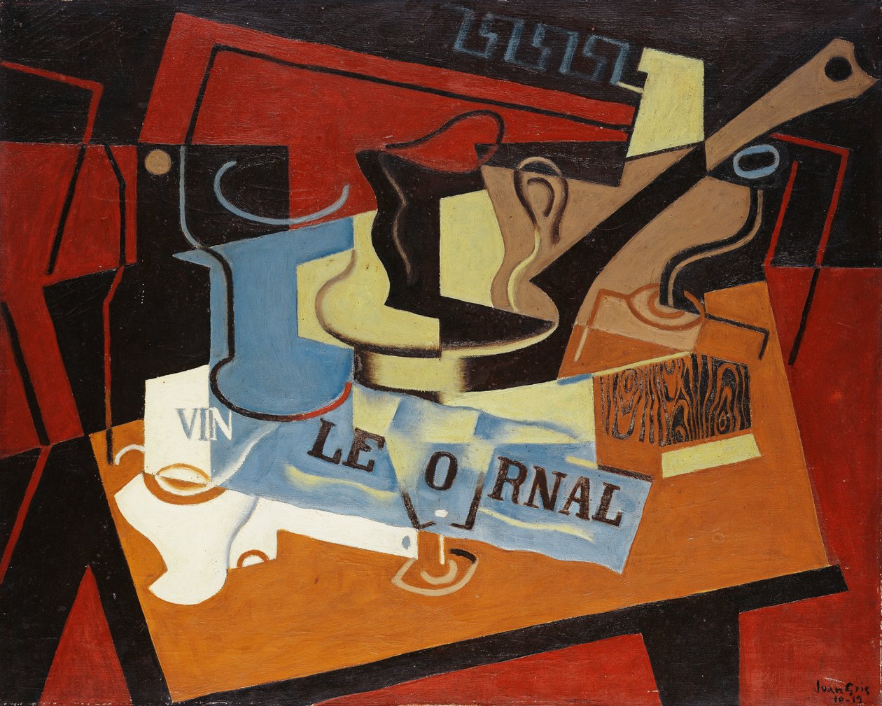 De braadpan, 1919 door Juan Gris
