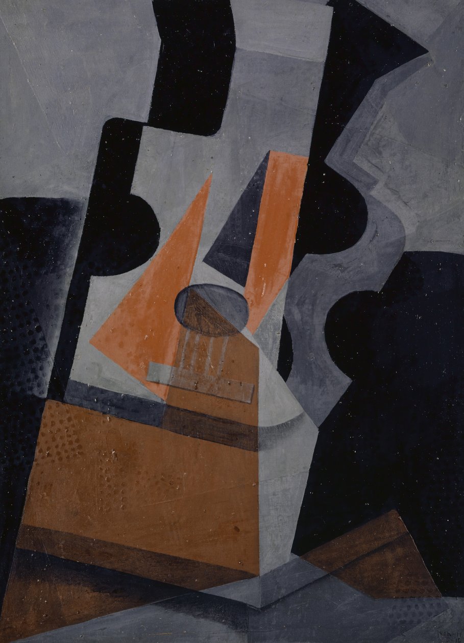 De gitaar (stilleven met gitaar) door Juan Gris