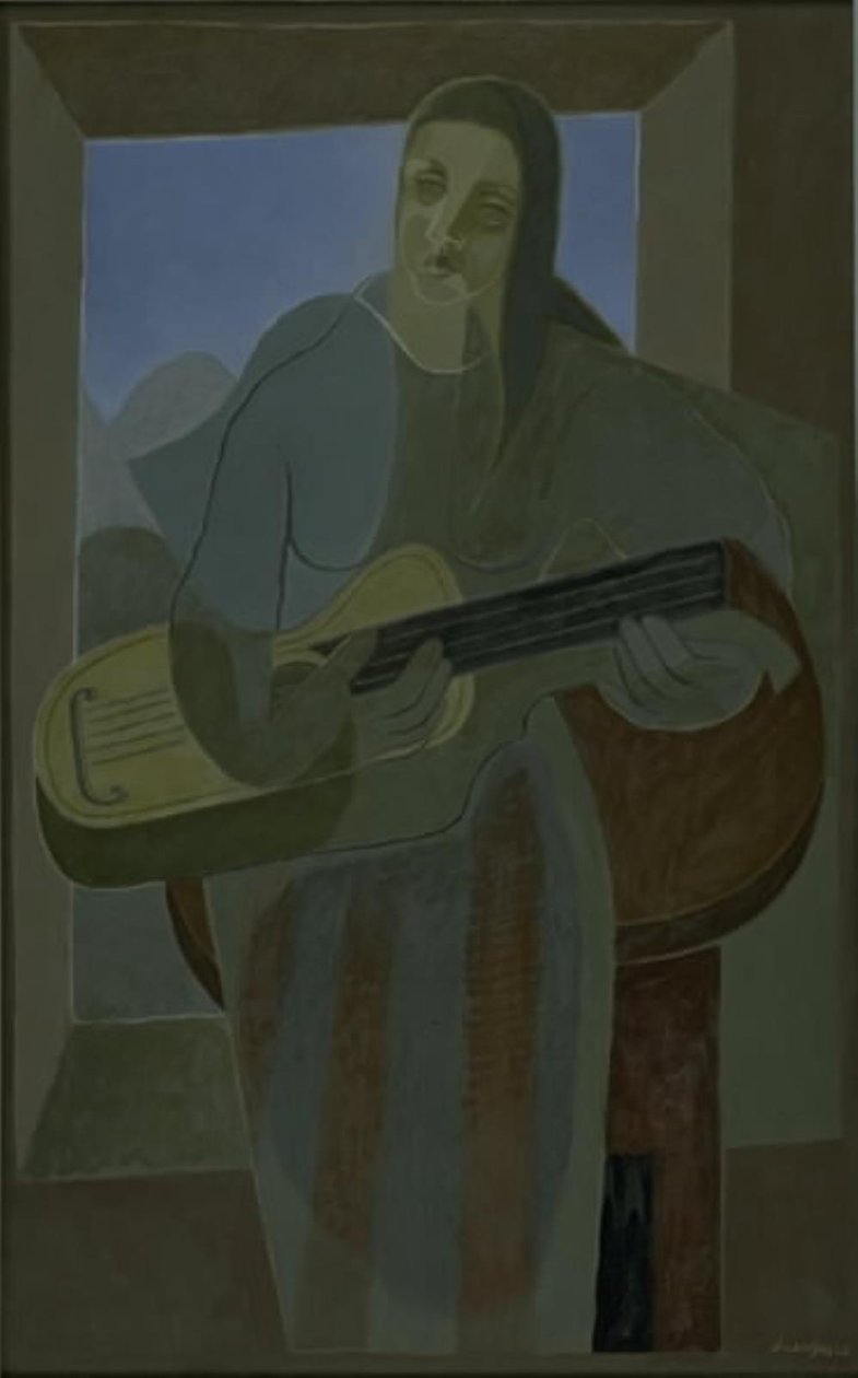 De gitaarspeler door Juan Gris