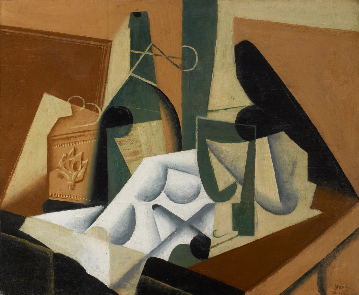 Het Witte Tafelkleed door Juan Gris