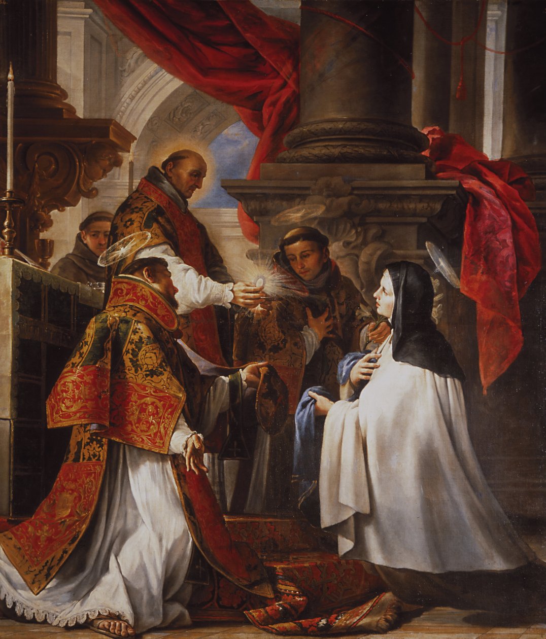 De communie van Sint Teresa door Juan Martín Cabezalero