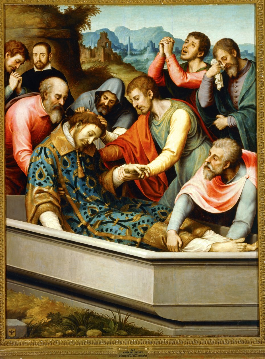 De begrafenis van Sint Stefanus ... door Juan de Juanes