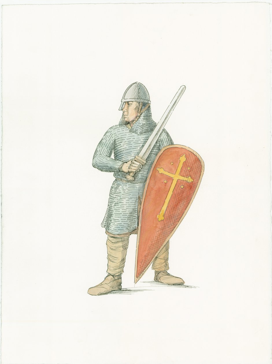Een Normandische ridder, ca. 1066 door Judith Dobie