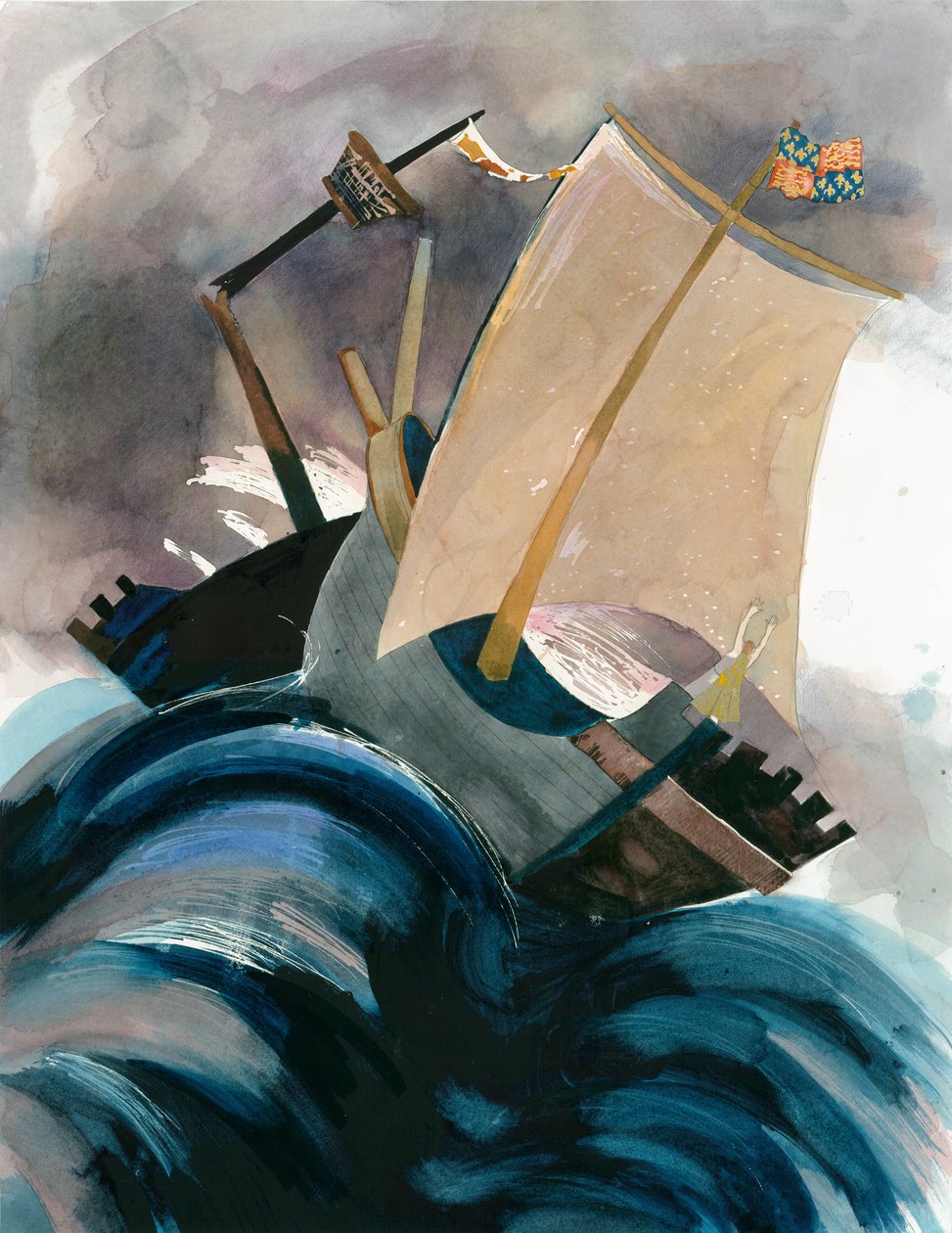 Slag bij Winchelsea, 1350 door Judith Dobie