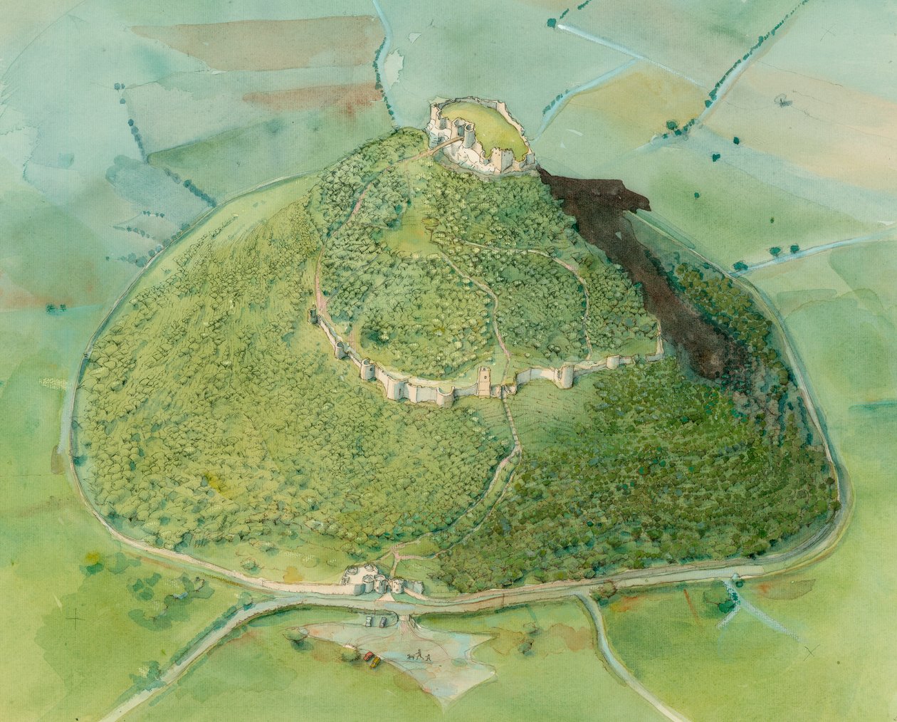 Beeston Castle, ca. 2010 door Judith Dobie