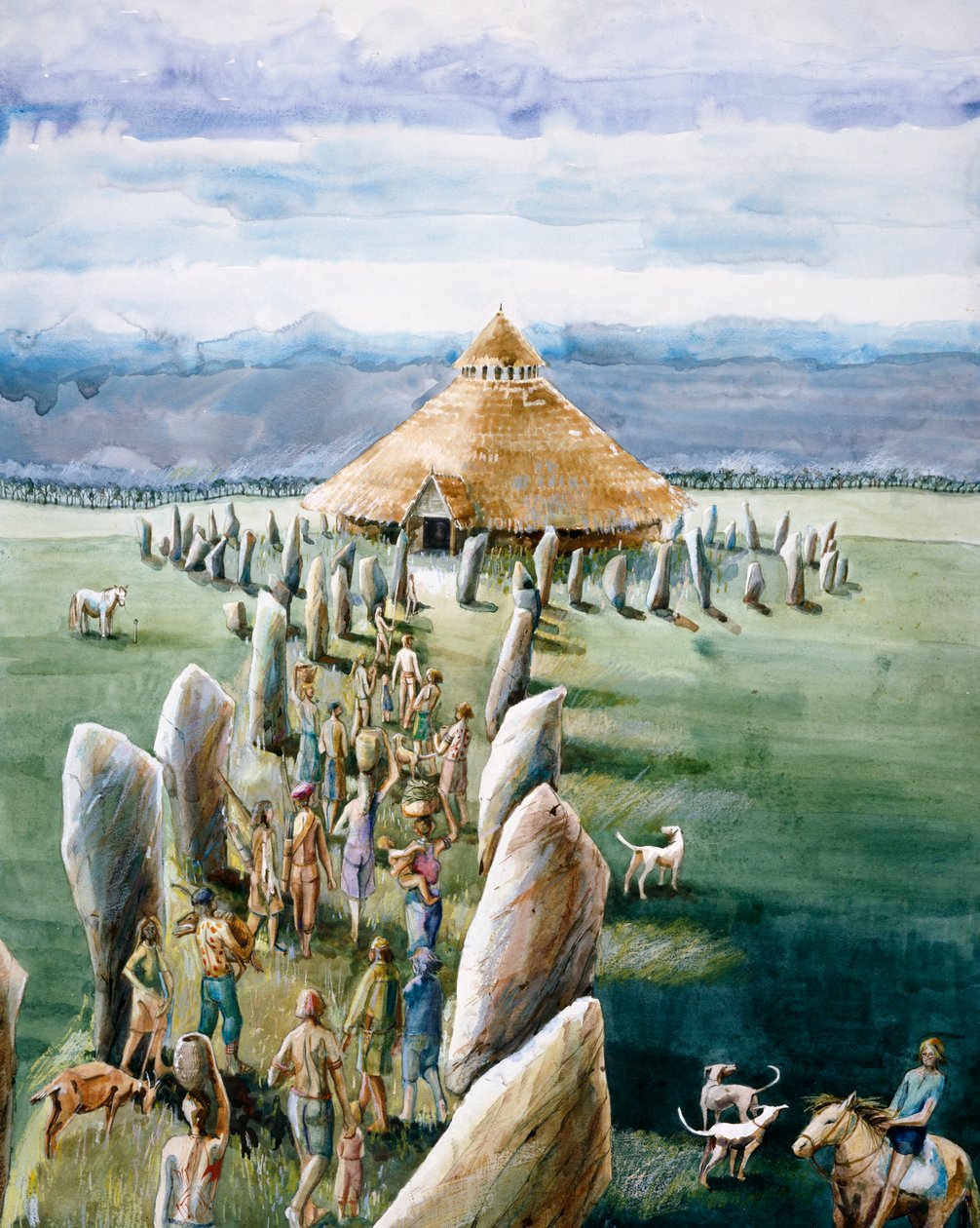 Het Heiligdom, Avebury door Judith Dobie