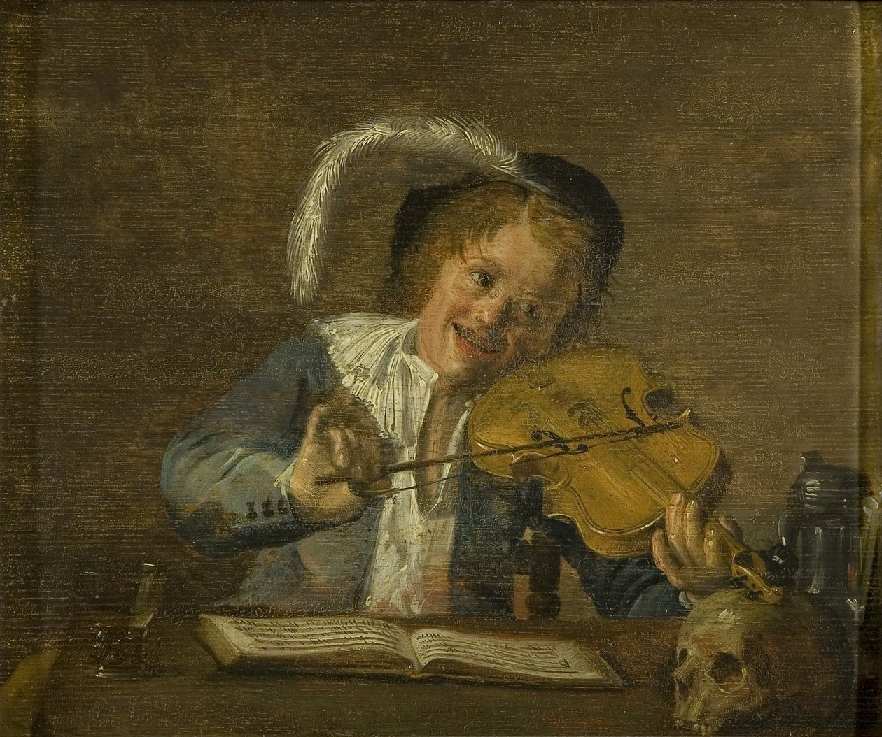 Een jongen muzikant door Judith Leyster