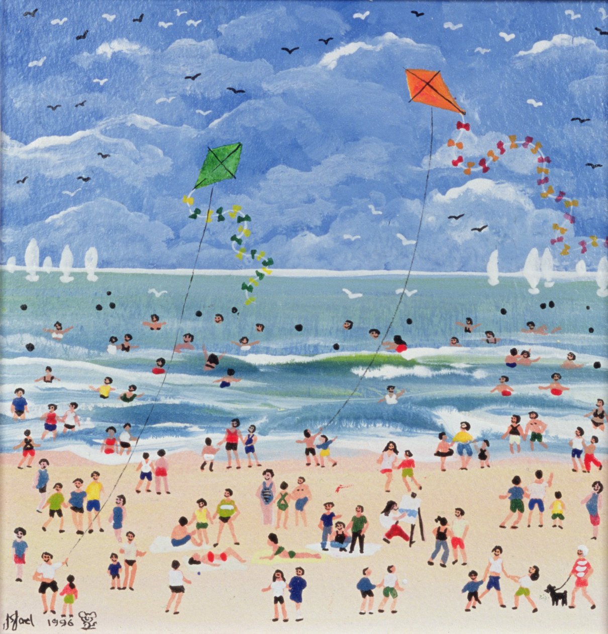 Een strand in Cornwall door Judy Joel