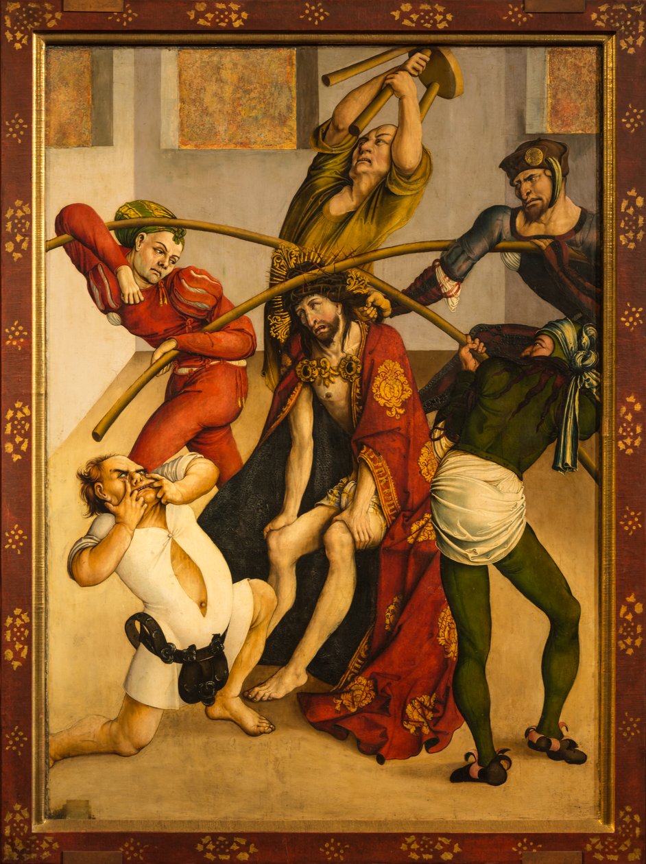 Christus met doornen gekroond door Jörg Breu the Elder