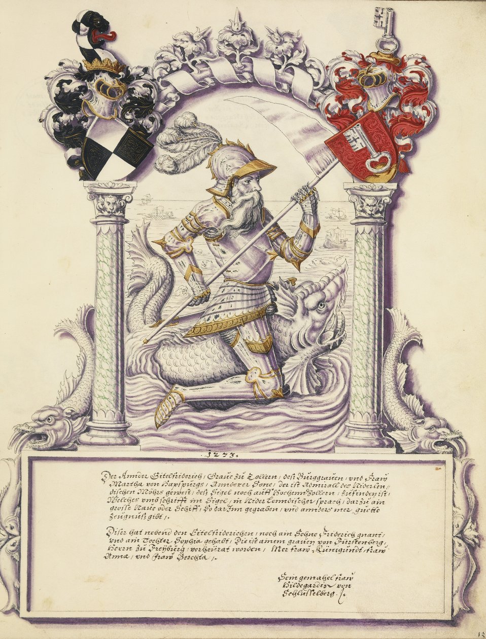 Eitelfriedrich II Hohenzollern door Jörg Ziegler