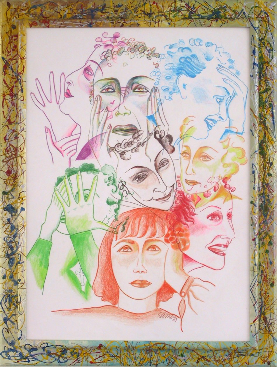 Edith Piaf II (portret/collage) door JuleSimo
