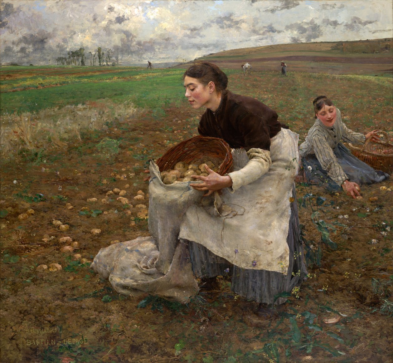 Oktober door Jules Bastien Lepage