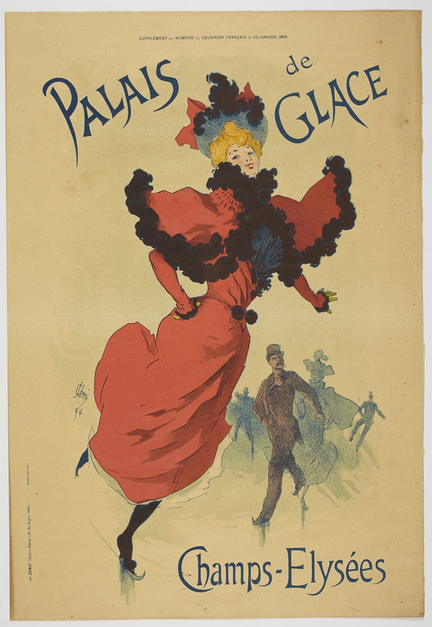 Palais de Glace Champs-Elysées, 20 januari 1895 door Jules Cheret