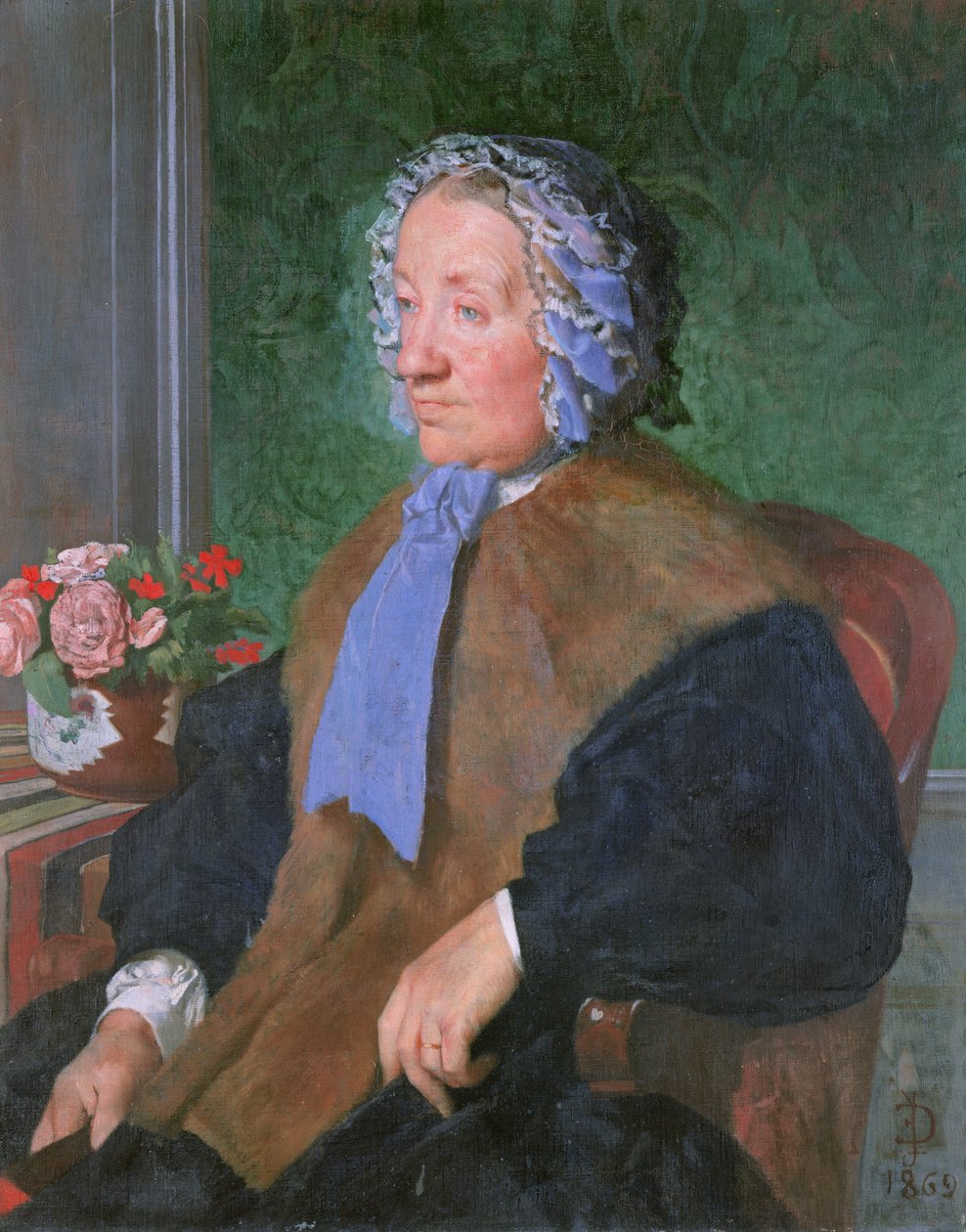 Moeder van de kunstenaar, 1869 door Jules Elie Delaunay