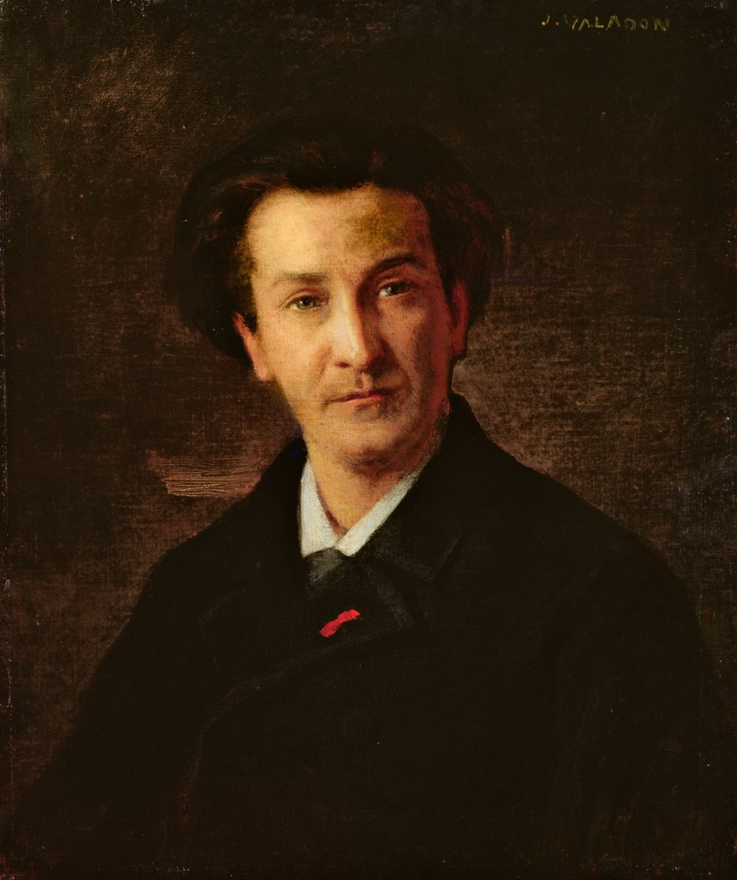 Portret van François Coppée (1842-1908) door Jules Emmanuel Valadon