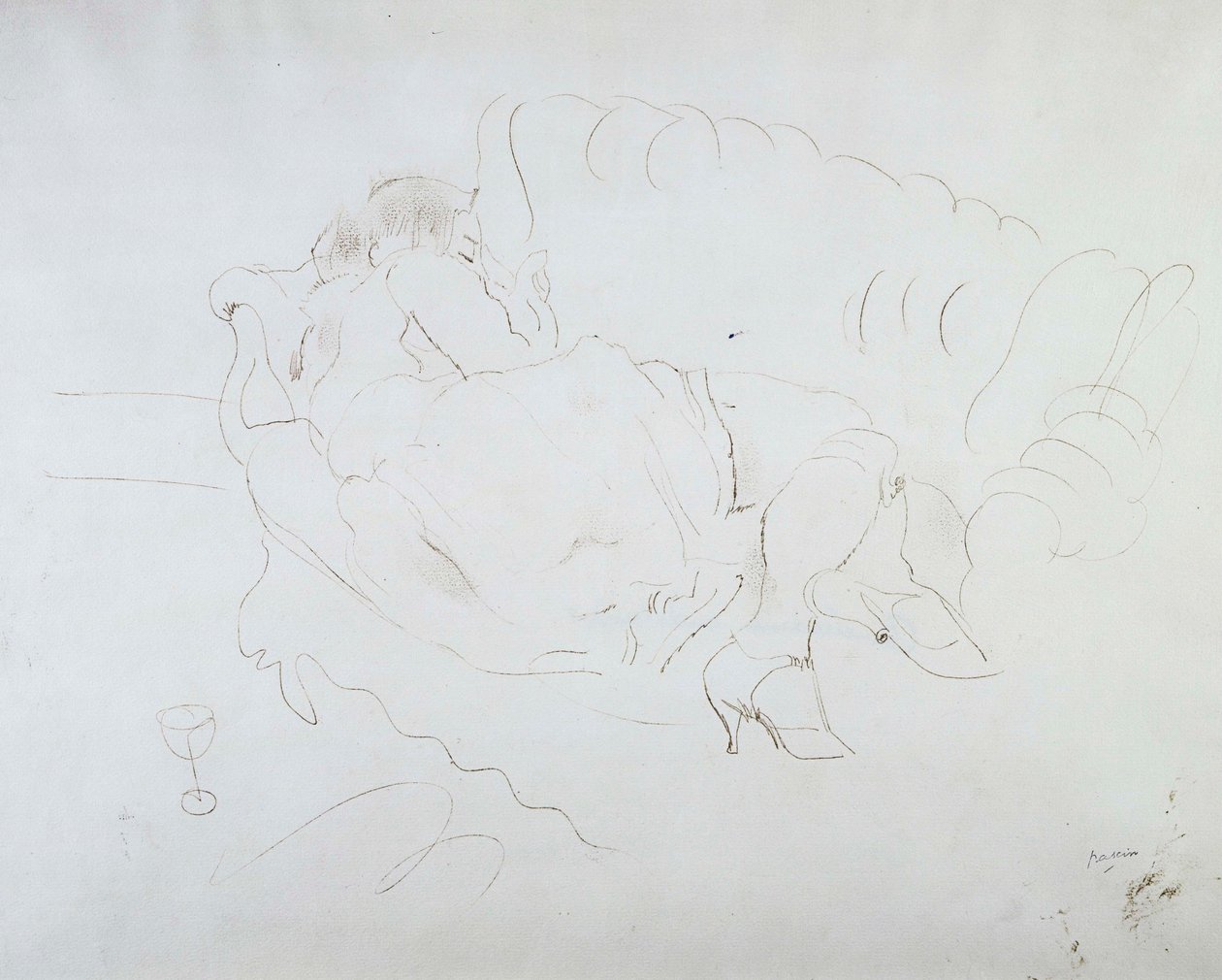 Amerikaanse Slaper door Jules Pascin