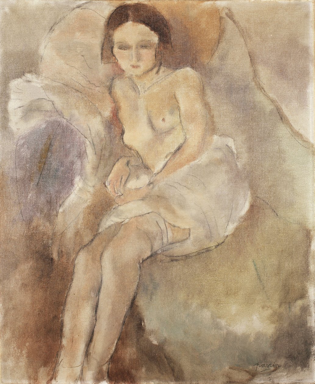 Zittende Vrouw, ca.1925-30 door Jules Pascin