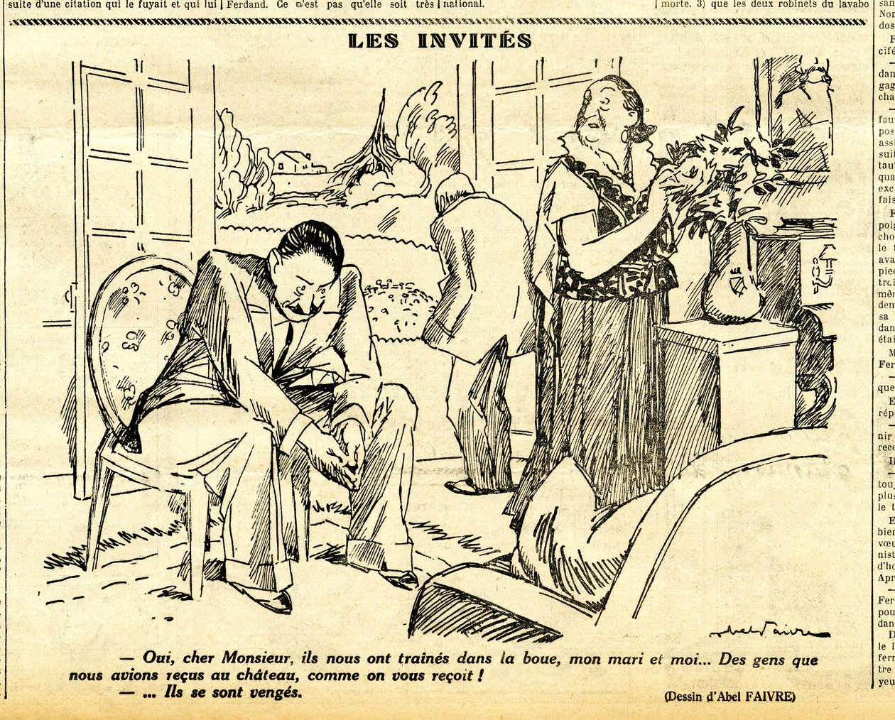 Candide, Satirisch in Z/W door Jules Abel Faivre