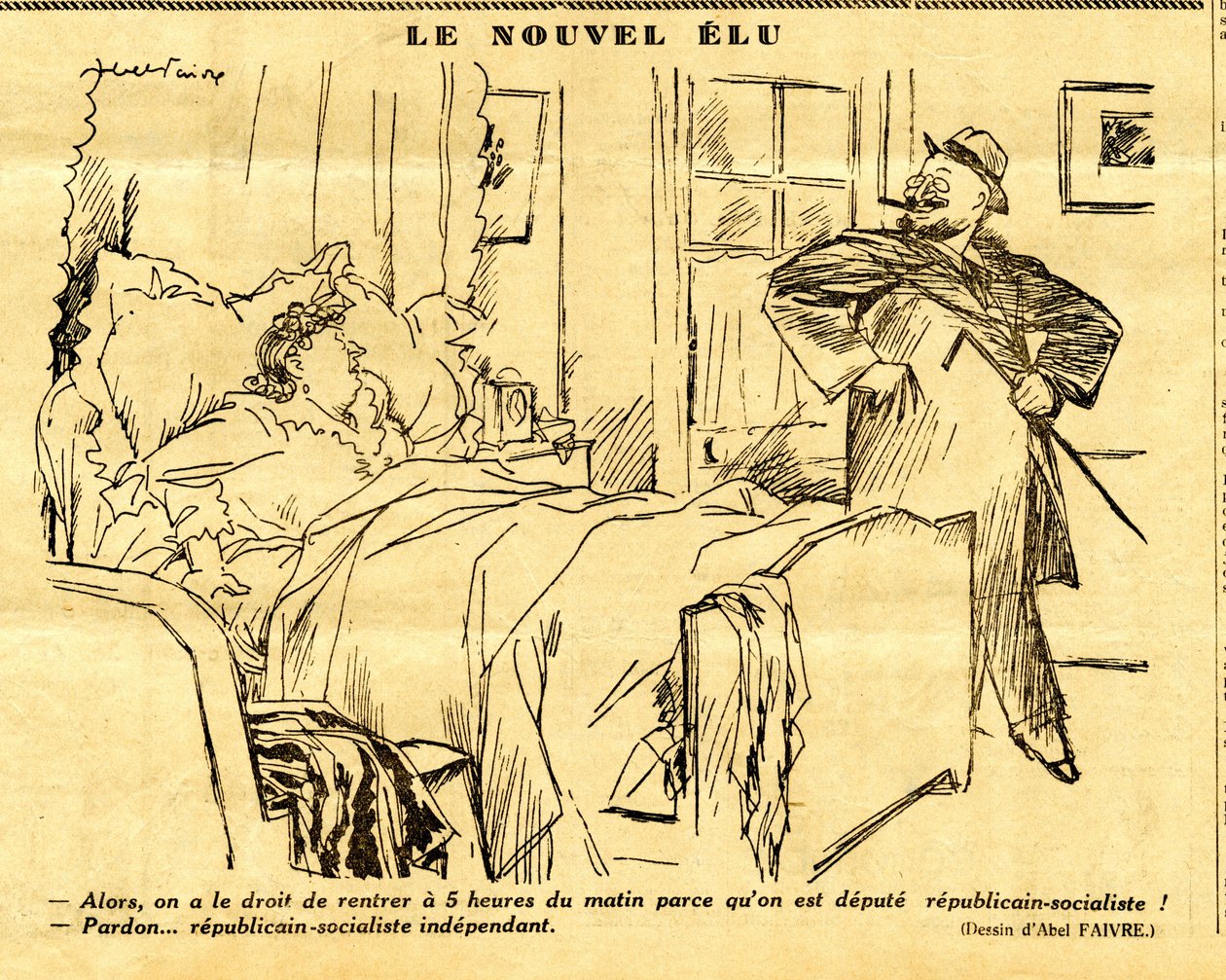Candide, Satirisch in Zwart & Wit door Jules Abel Faivre