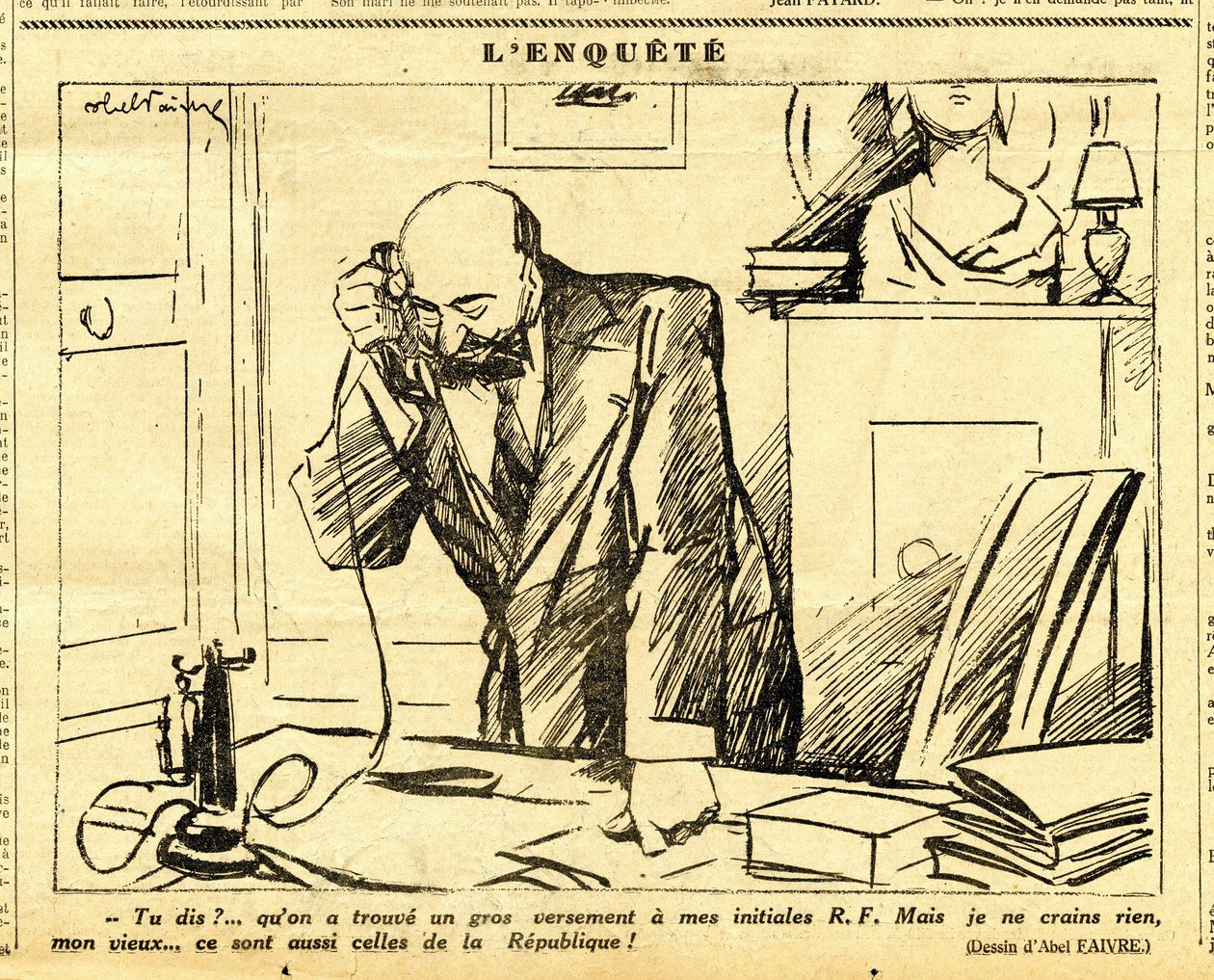 Candide, Satirisch in ZW door Jules Abel Faivre