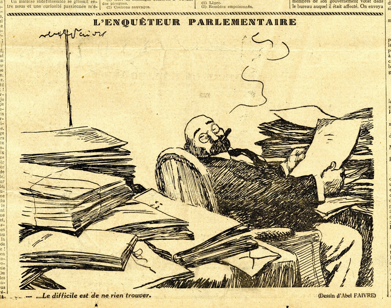 Candide, Satirisch in N & B door Jules Abel Faivre