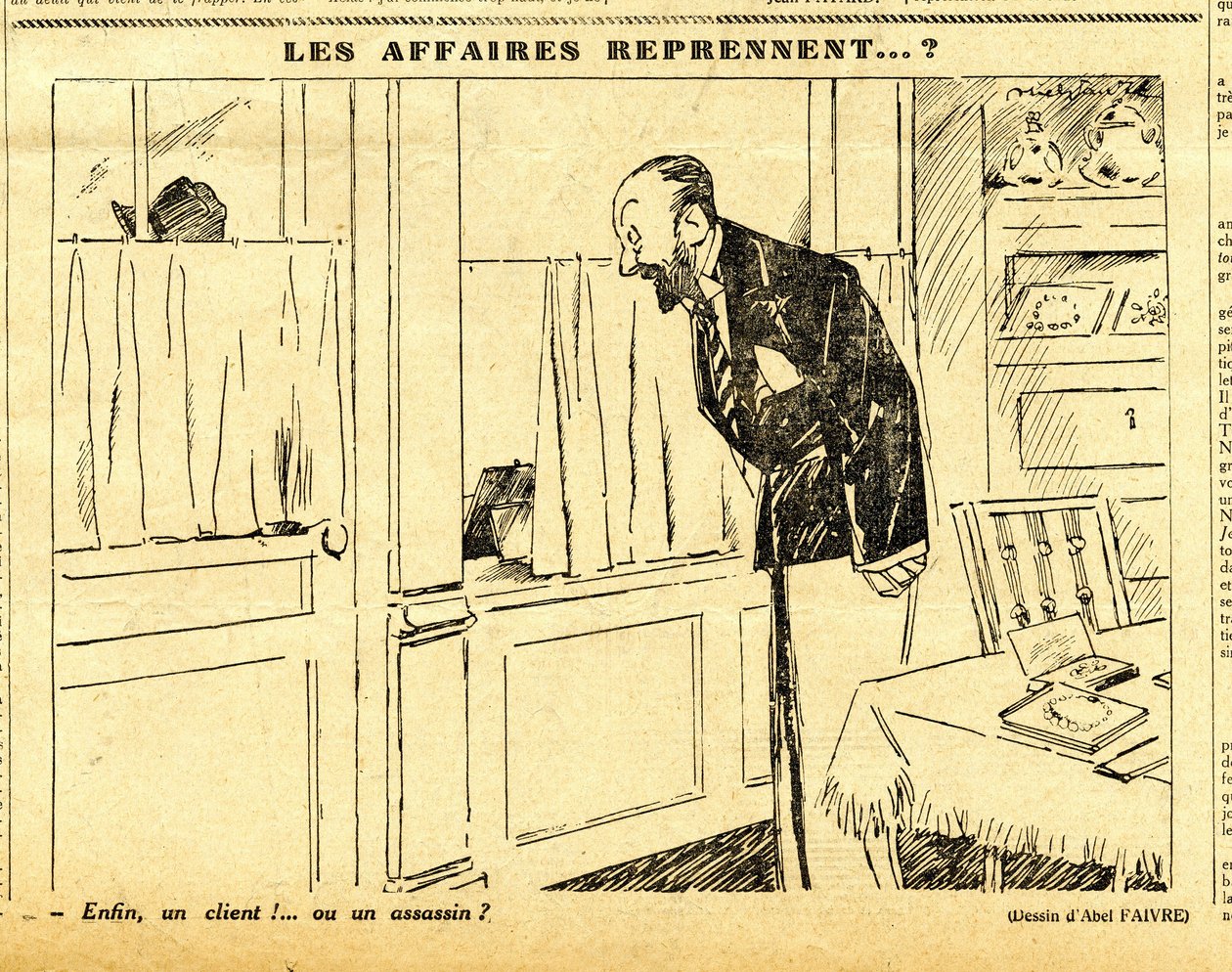 Candide, Satirisch in N & B door Jules Abel Faivre