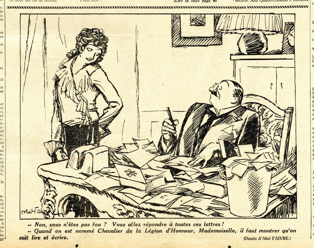 Candide, Satirisch in Z/W door Jules Abel Faivre