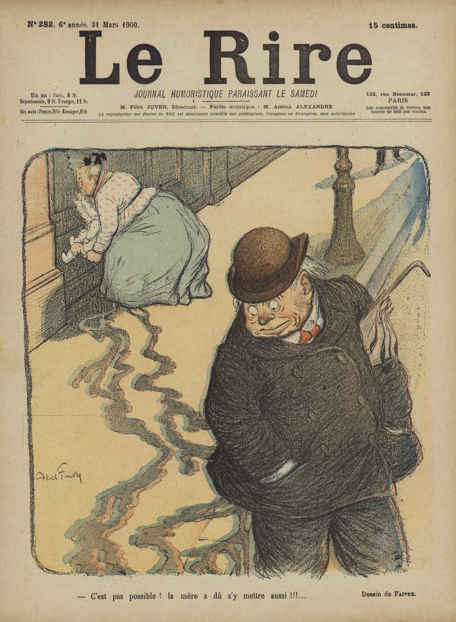 Illustratie voor Le Rire door Jules Abel Faivre