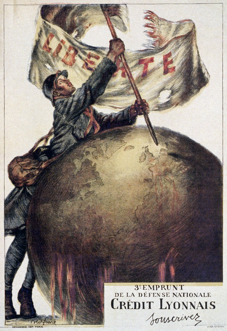 De 3e Nationale Defensielening, 1917 door Jules Abel Faivre