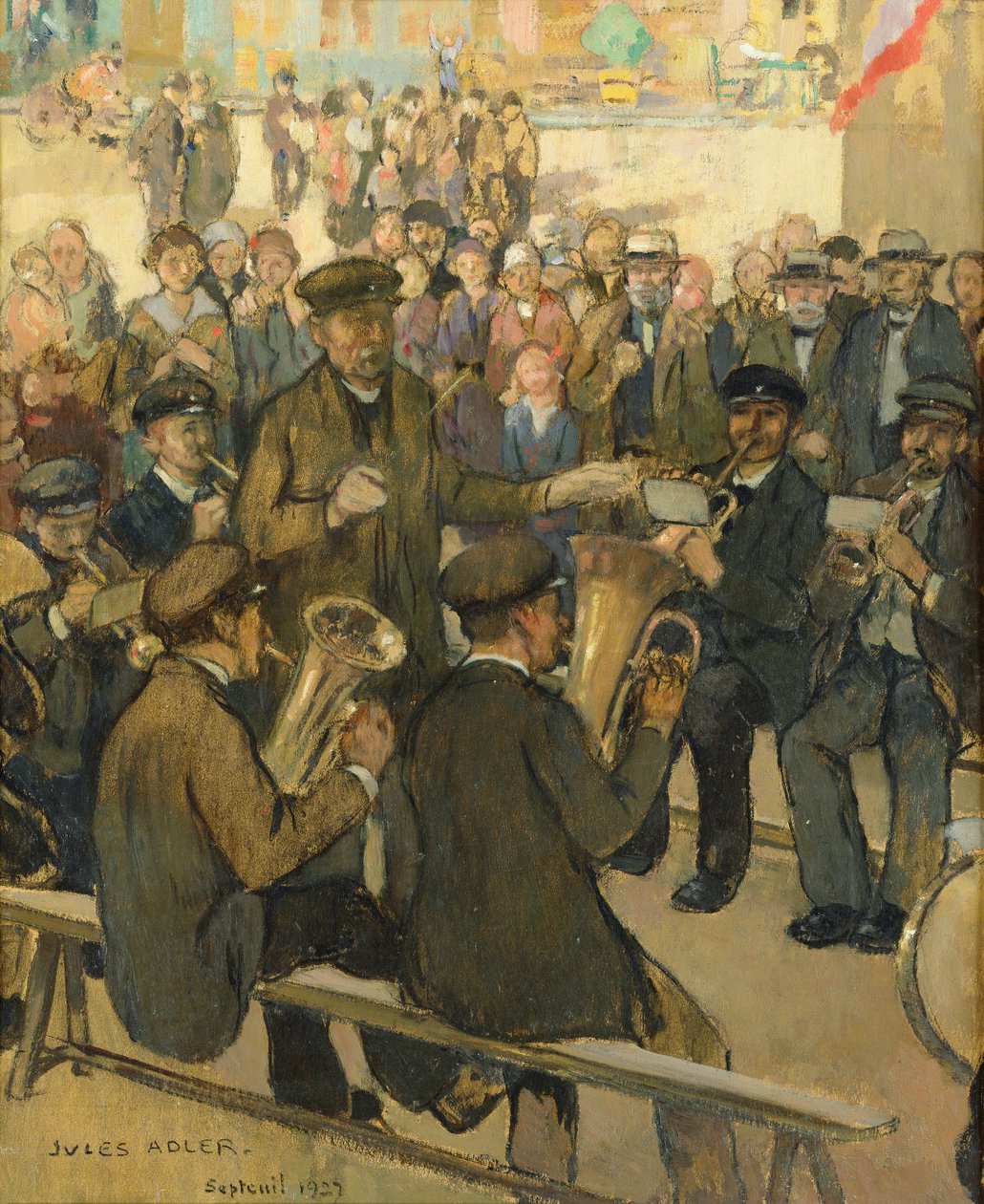 De fanfare door Jules Adler