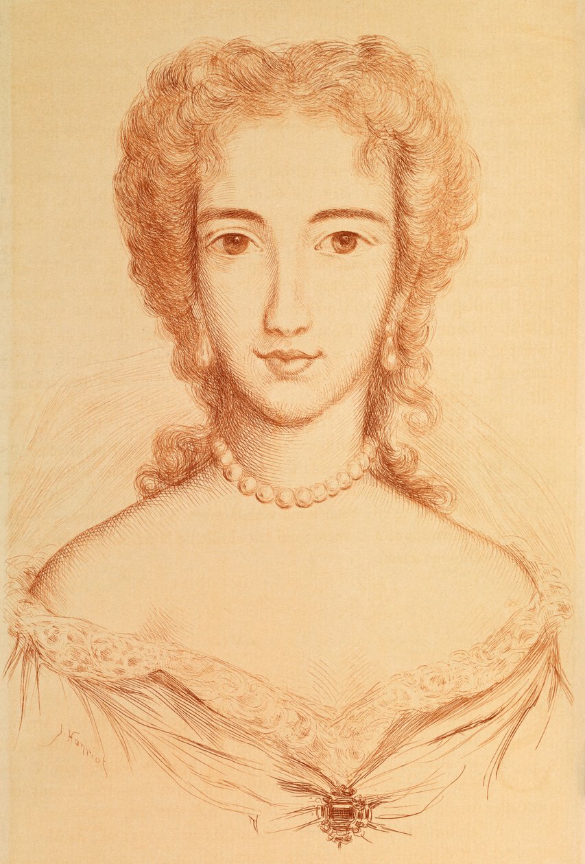 Portret van Armande Bejart door Jules Armand Hanriot
