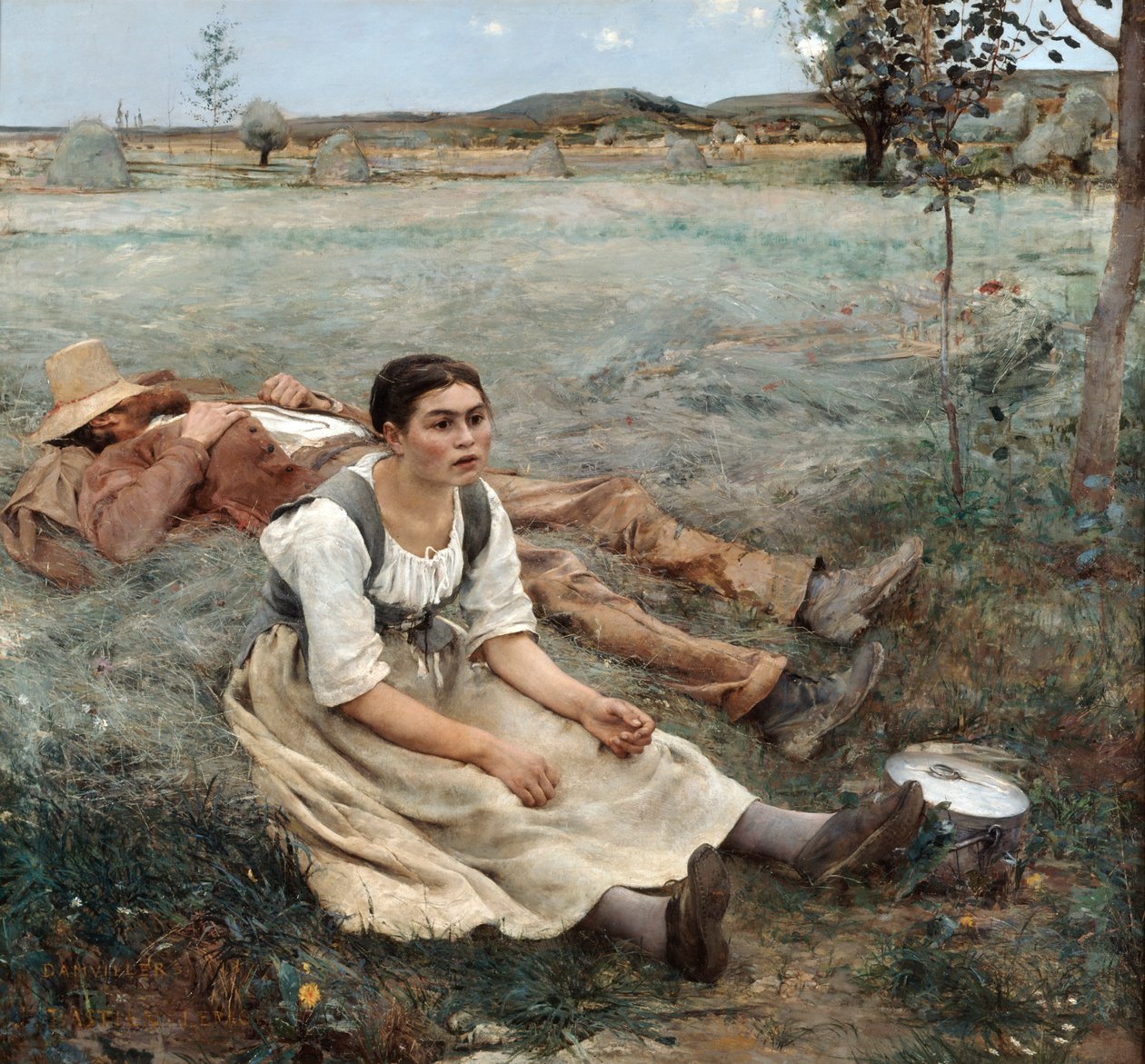 De hooimakers, 1880 door Jules Bastien Lepage
