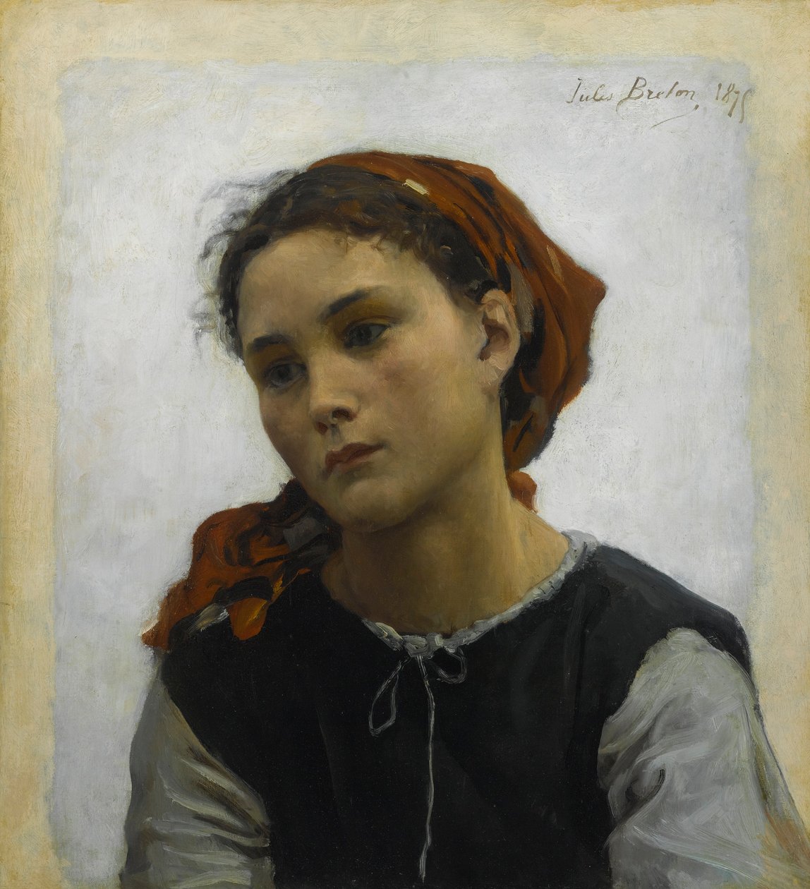 Jules Breton - Onschuldig door Jules Breton