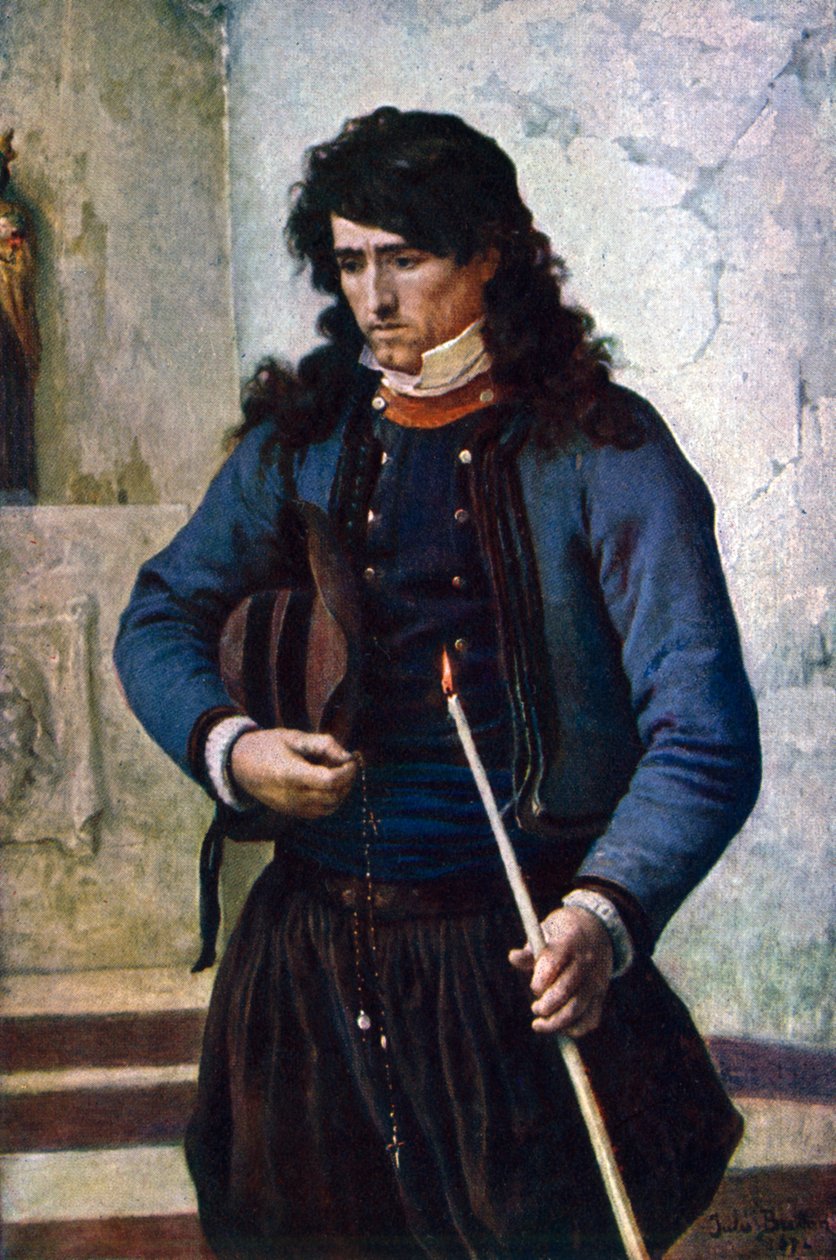 De Communicant, 1902-1903 door Jules Breton