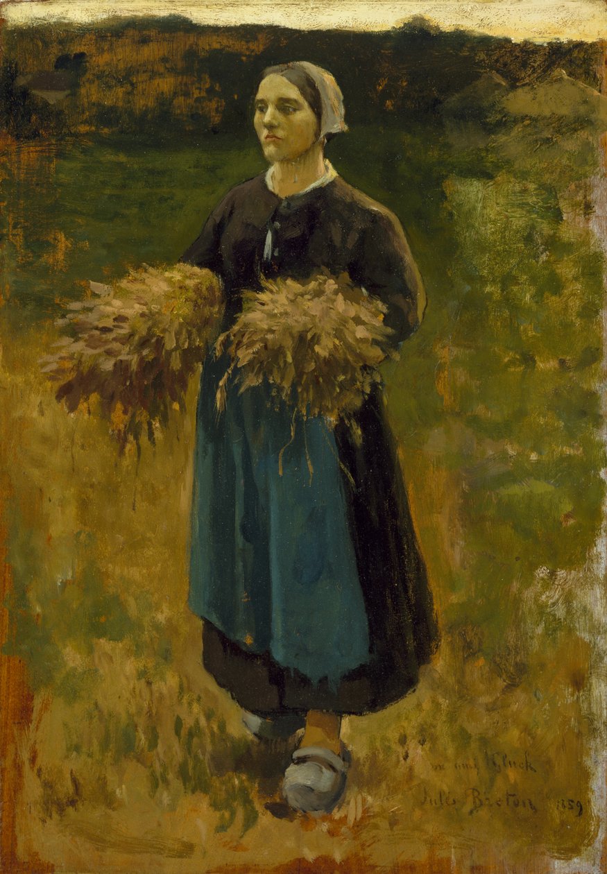 De Arenlezeres door Jules Breton