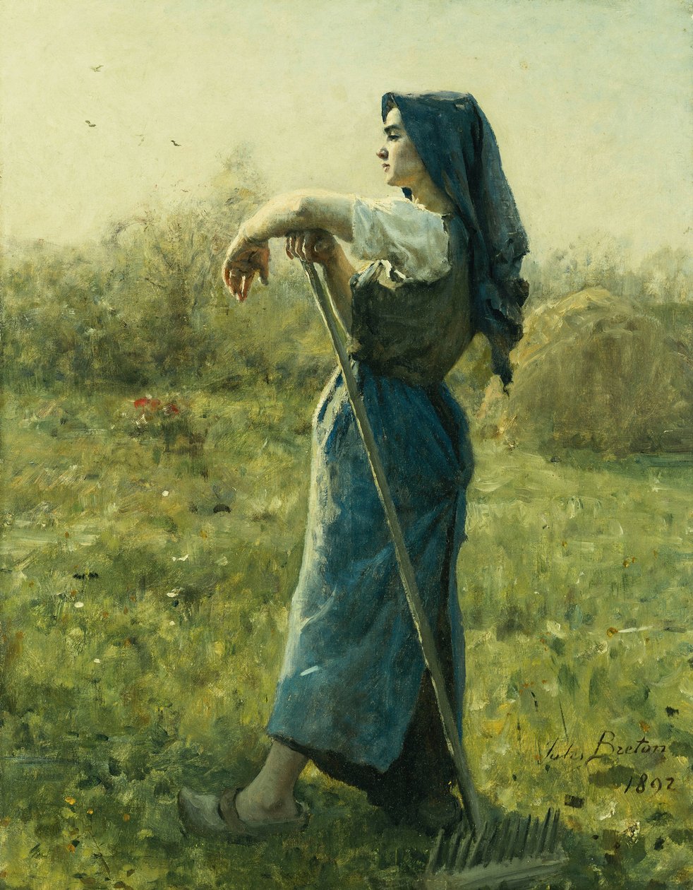 De oogster door Jules Breton