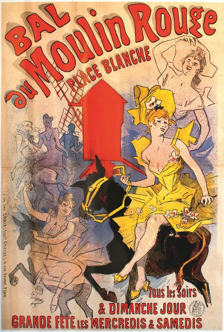 Bal du Moulin Rouge, 1889 door Jules Cheret