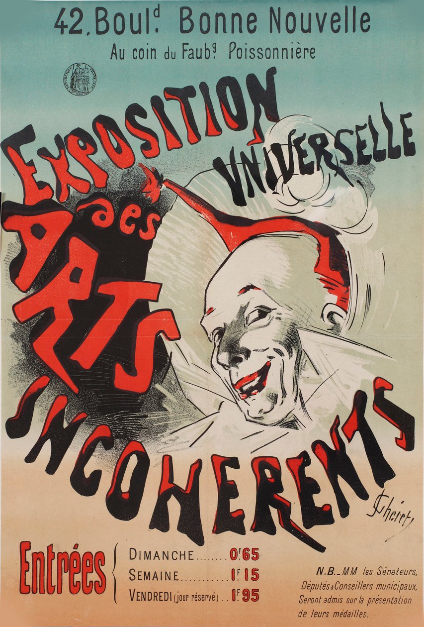 Exposition Universelle des Arts incohérents door Jules Cheret