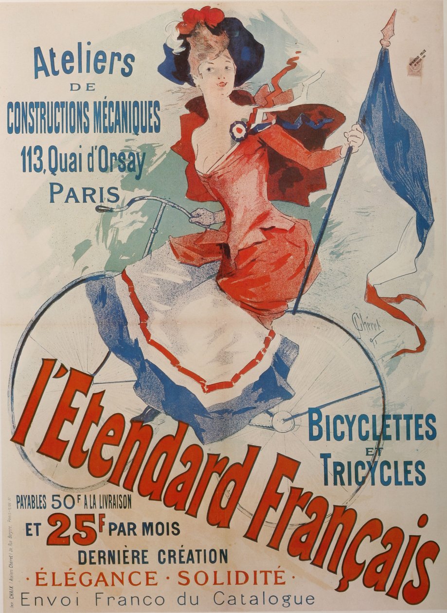 LEtendard Français Fietsposter door Jules Cheret