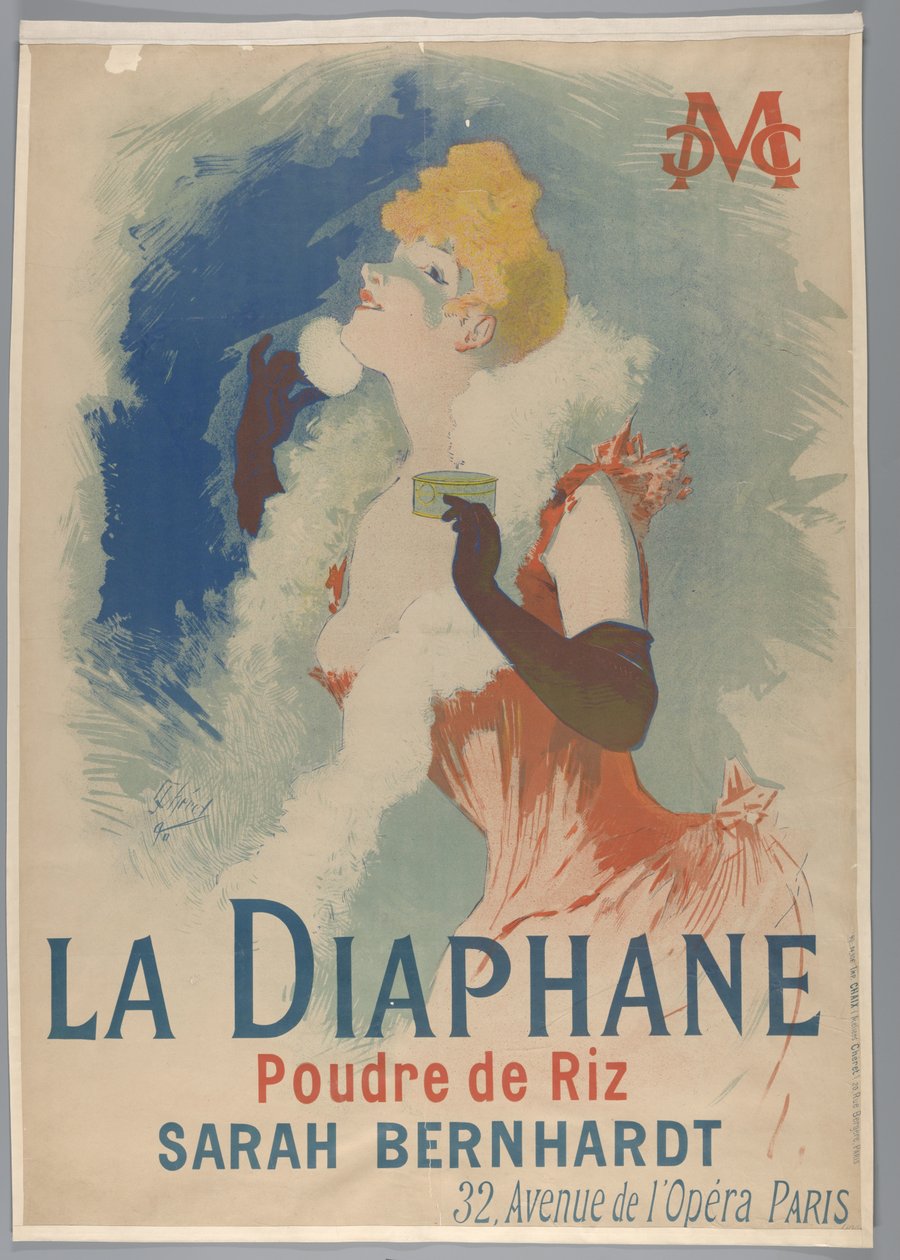 La Diaphane. Poudre de Riz door Jules Cheret