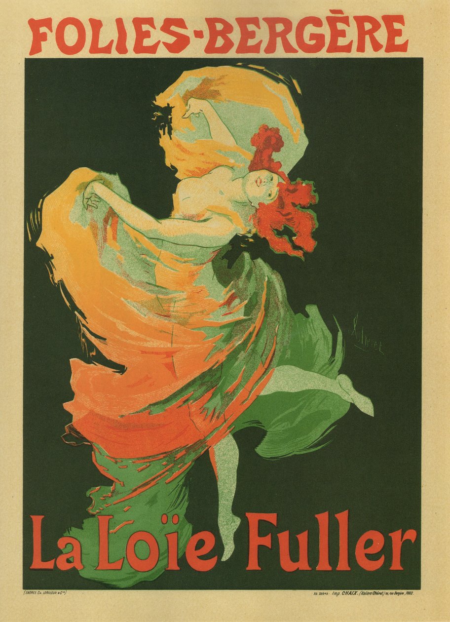 La Loie Fuller door Jules Cheret