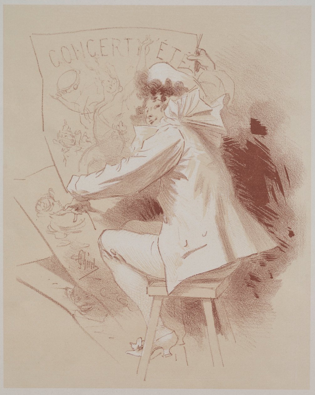 Zomerconcert, c. 1895-1900 door Jules Cheret