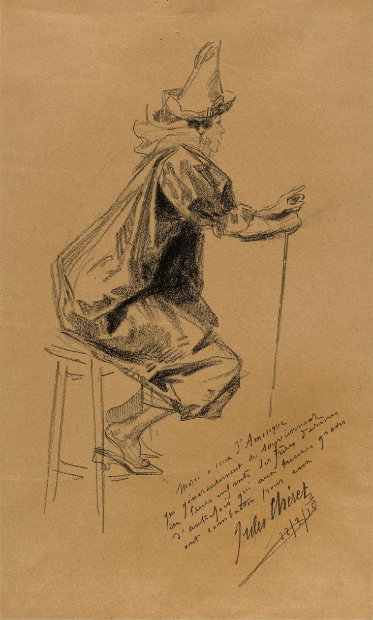 De clown door Jules Cheret