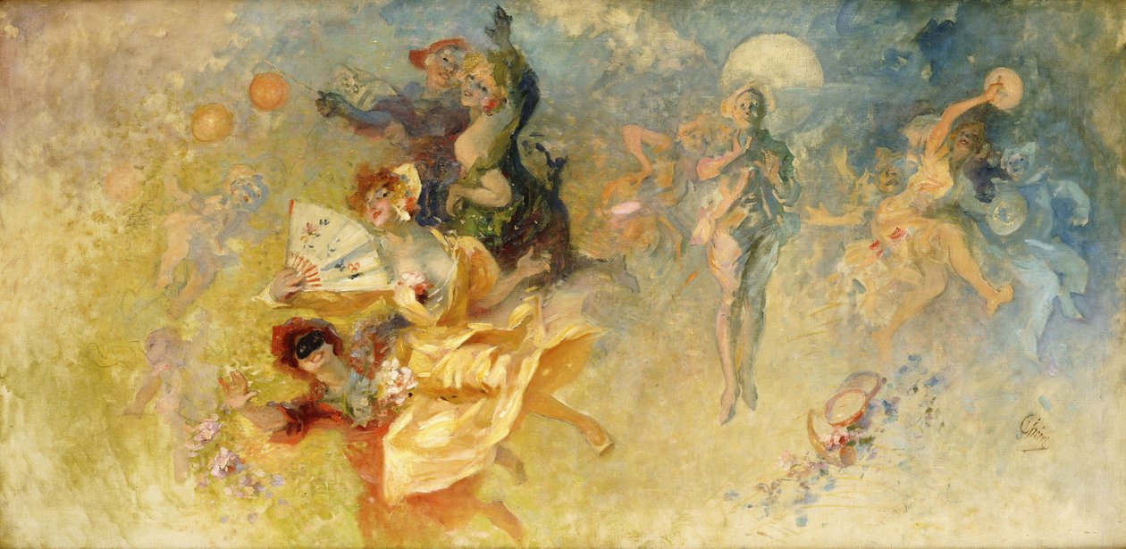 Het Gemaskerde Bal door Jules Cheret
