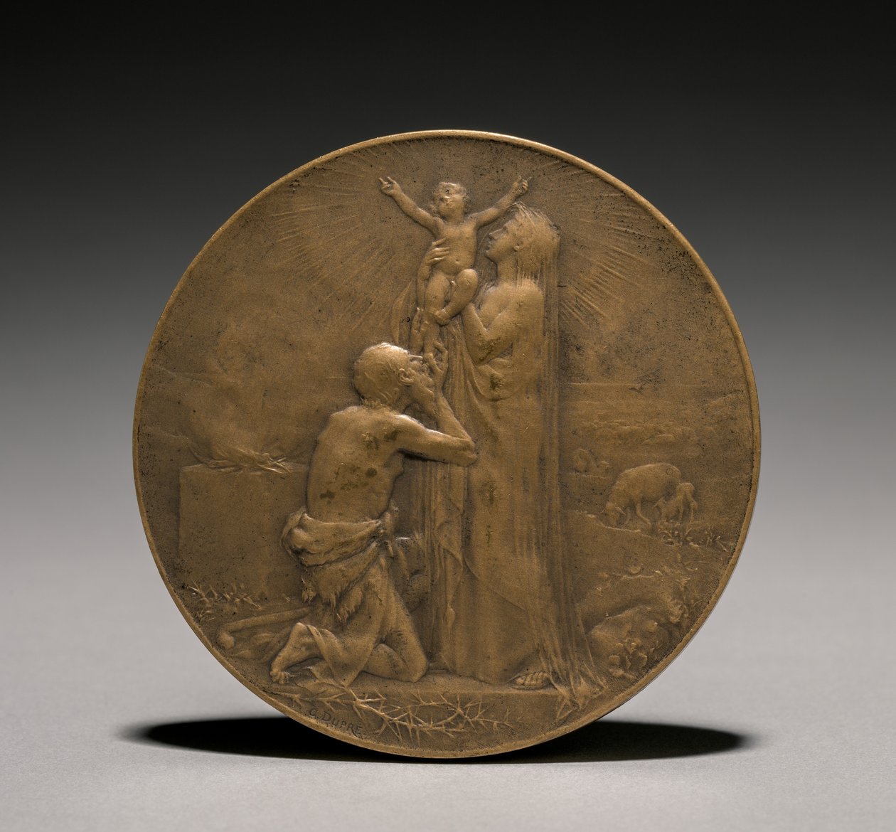 Medaille voorzijde door Jules Dupré